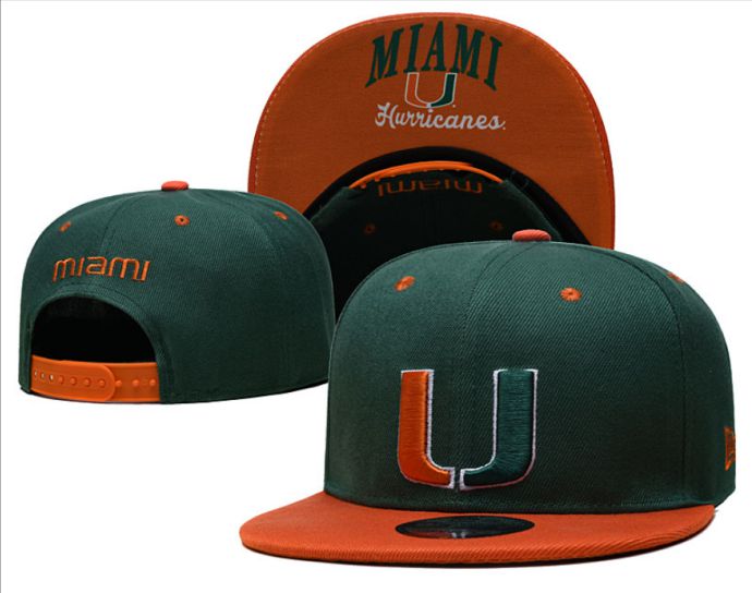 2025 NCAA Miami Hurricanes Hat YS202503166->ncaa hats->Sports Caps